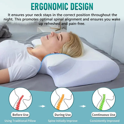 SnuggleEase Butterfly Cervical Pillow