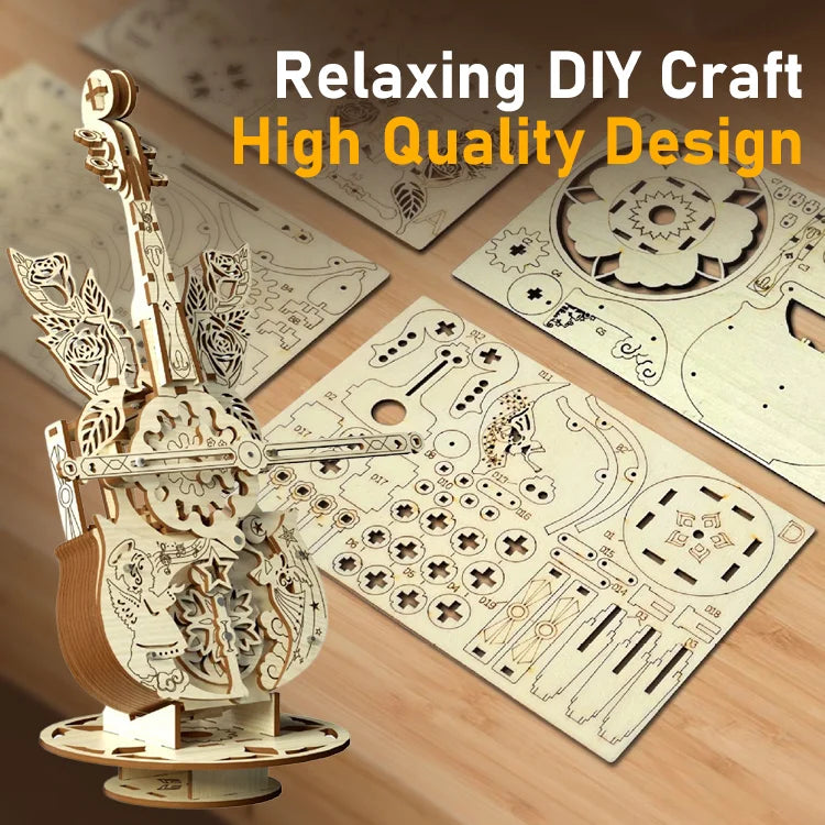 Angel Wing Cello – DIY Wooden Music Box