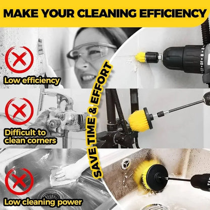 ChimneyPro Drill Brush Set – 3/4/5 Pieces Power Cleaning Kit