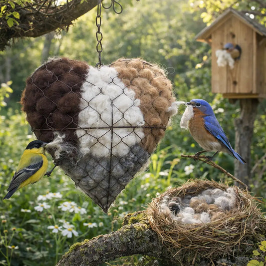 💛 Vekego™ Alpaca Fiber Bird Nesting Heart