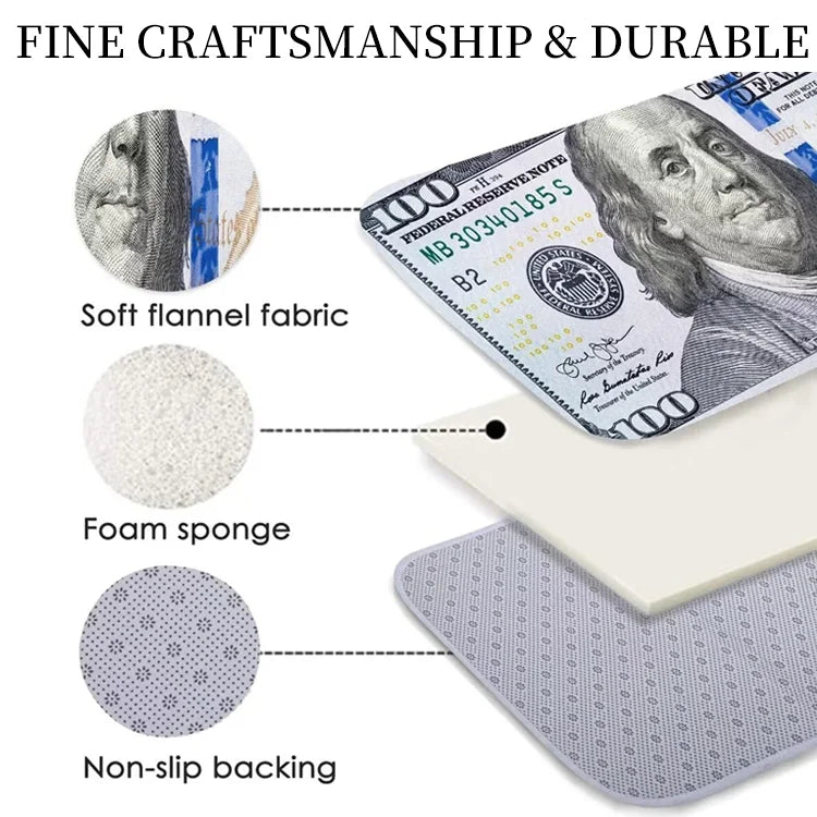 MoneyMood - $100 Bill Rug (20" × 47")