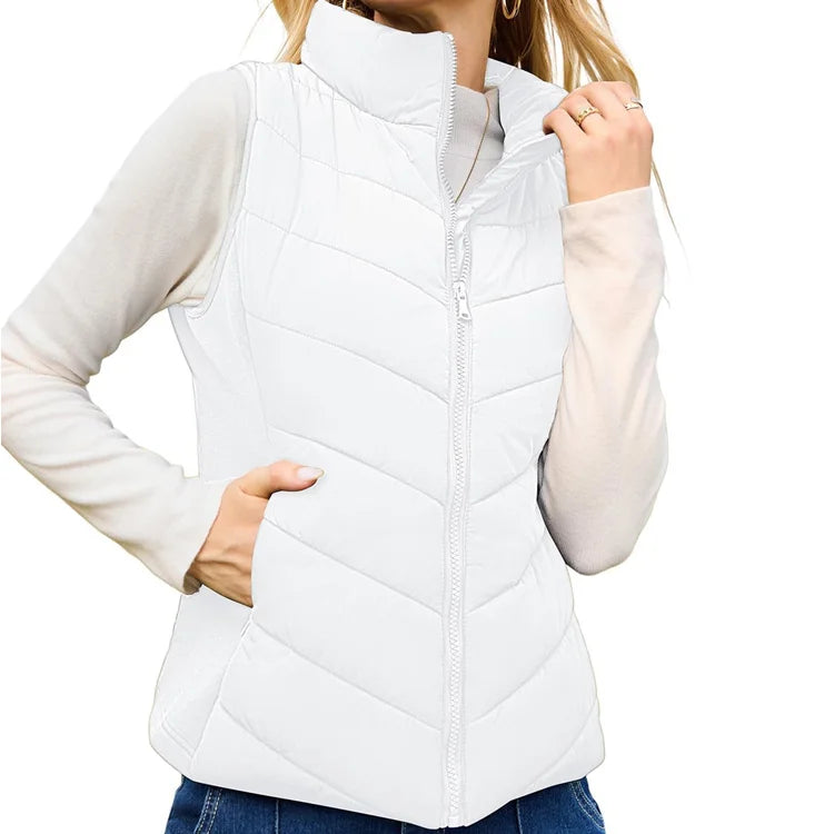 BreezeWear - Stand Collar Puffer Vest