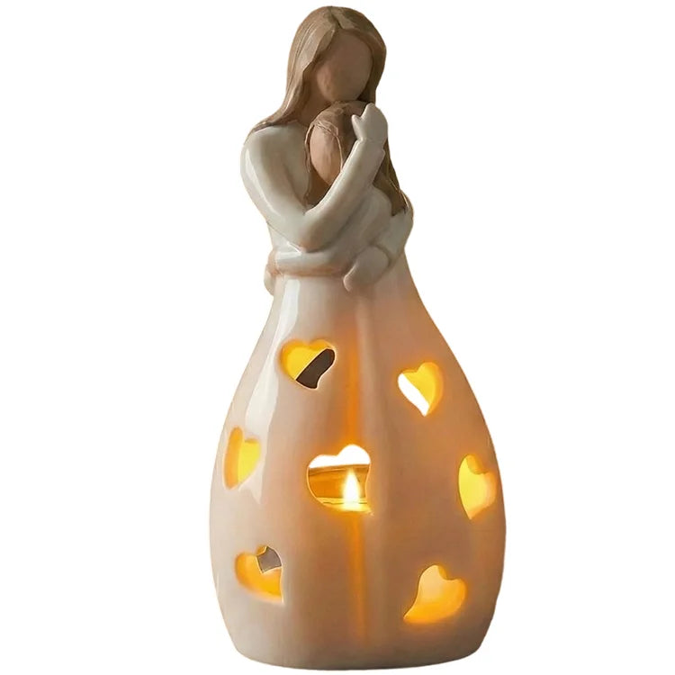 Eternal Hug™ Mother & Daughter LED Candle Holder
