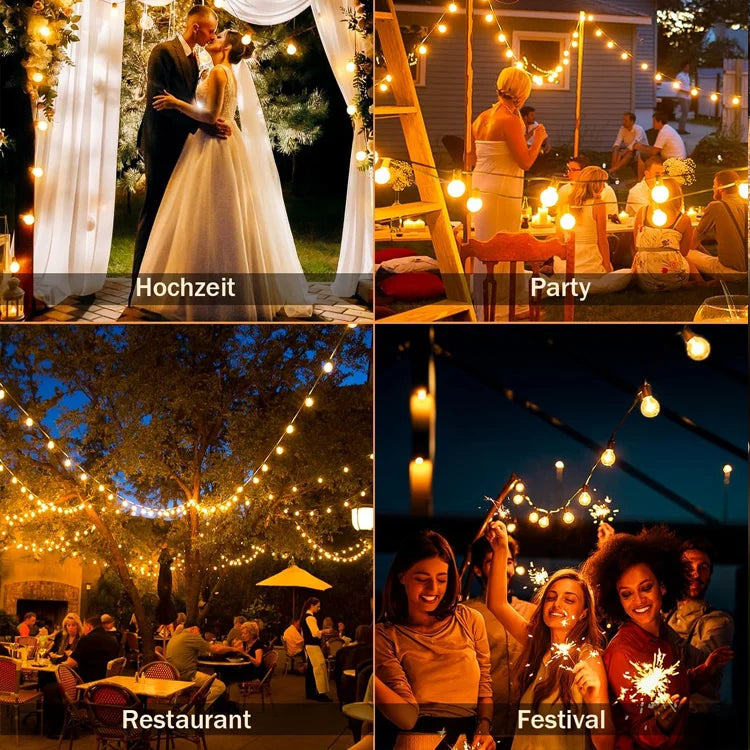 LumiFlick Solar Festoon Lights