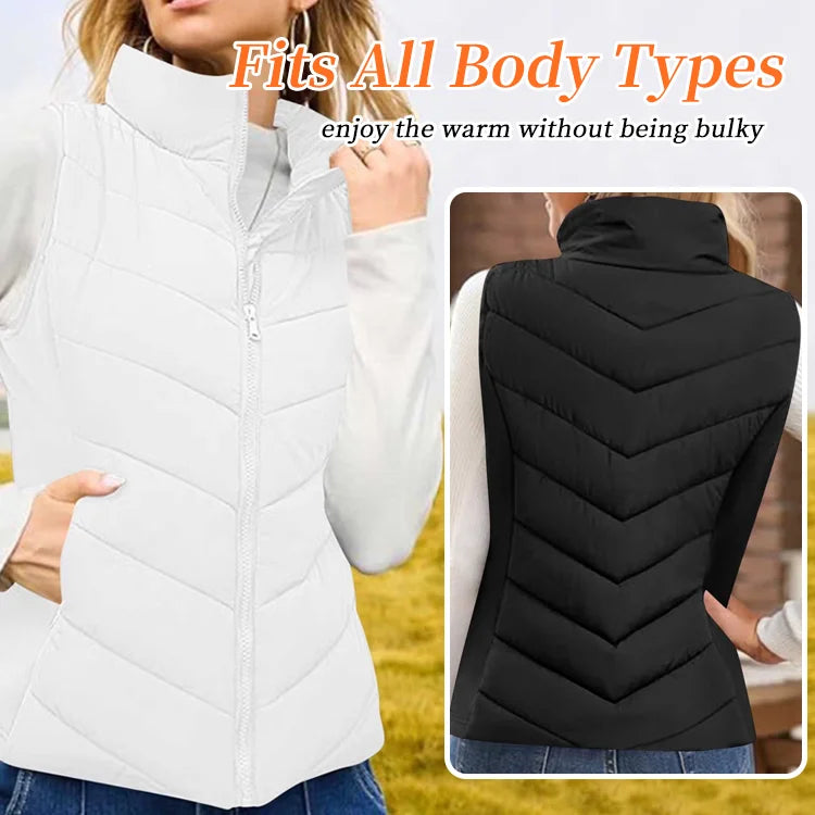 BreezeWear - Stand Collar Puffer Vest