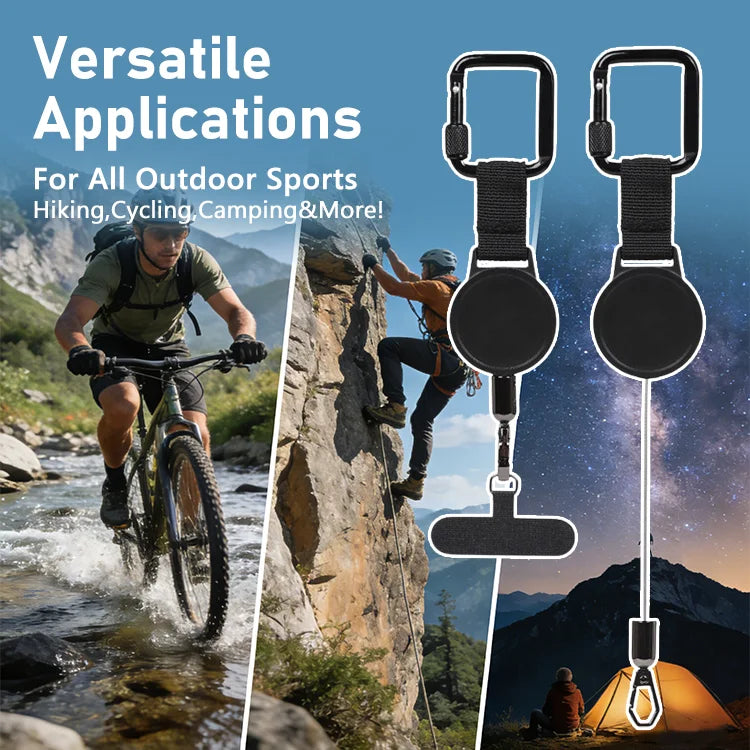 Vekego™ SecurePull Retractable Phone Tether