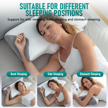 SnuggleEase Butterfly Cervical Pillow