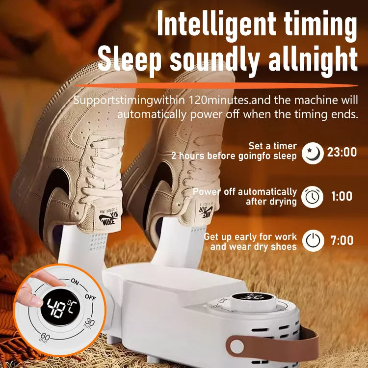 DryEase - Fast-Dry Electric Shoe Dryer with Auto Temperature Control