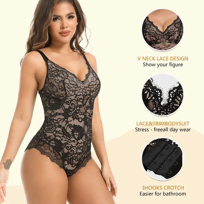 LuxeLace – Elegant Shaping Bodysuit
