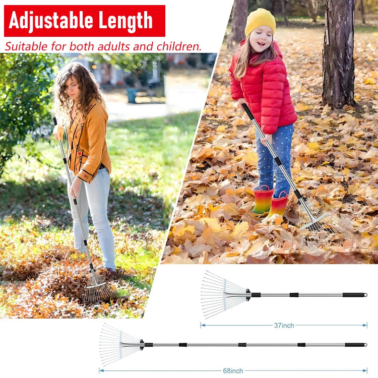 FlexiRake Adjustable Lawn Rake
