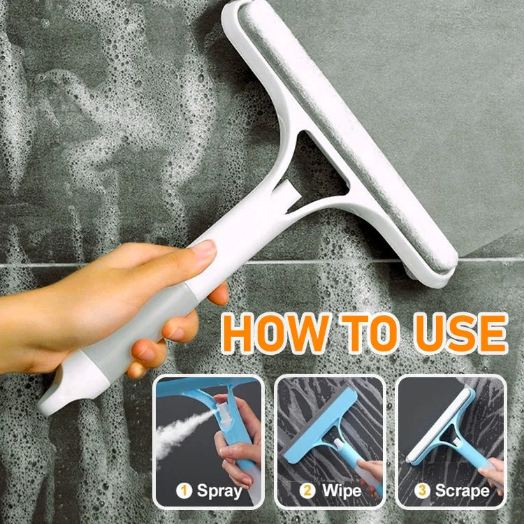 ✨ SpraySwipe™ 3-in-1 Window Cleaning Squeegee