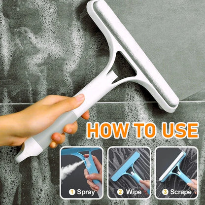 ✨ SpraySwipe™ 3-in-1 Window Cleaning Squeegee