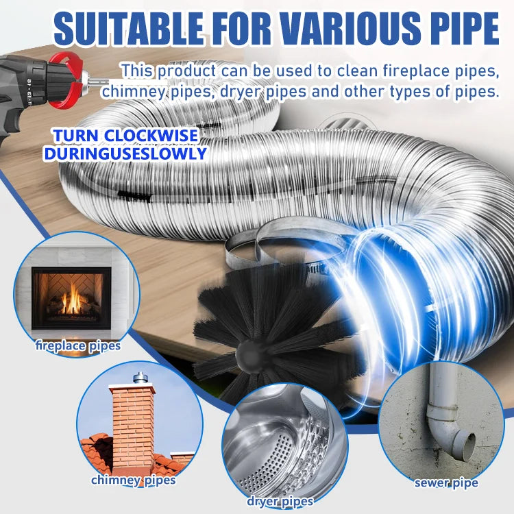 ChimneyPro - Extendable Vent Cleaning Brush Kit