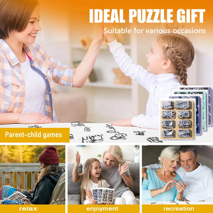 BrainForge 8-in-1 Metal Puzzle Set