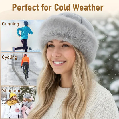 ❄️ Faux Mink Fur Mongolian Hat