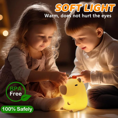 CapyGlow - Silicone Capybara Night Light