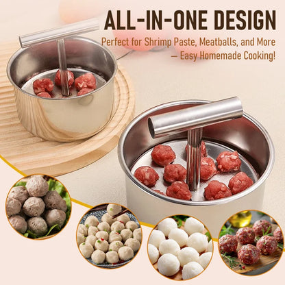 PressMate - Stainless Steel Meatball Maker