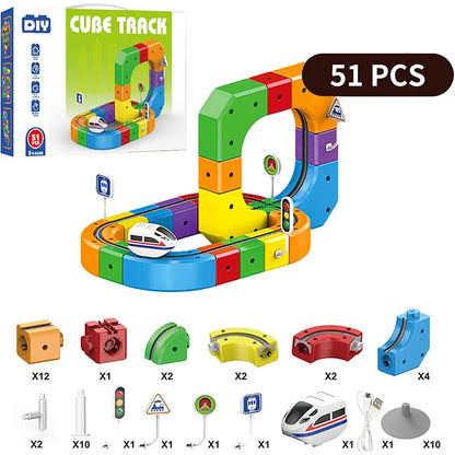 Magic Orbit Cube 3D STEM Train Set