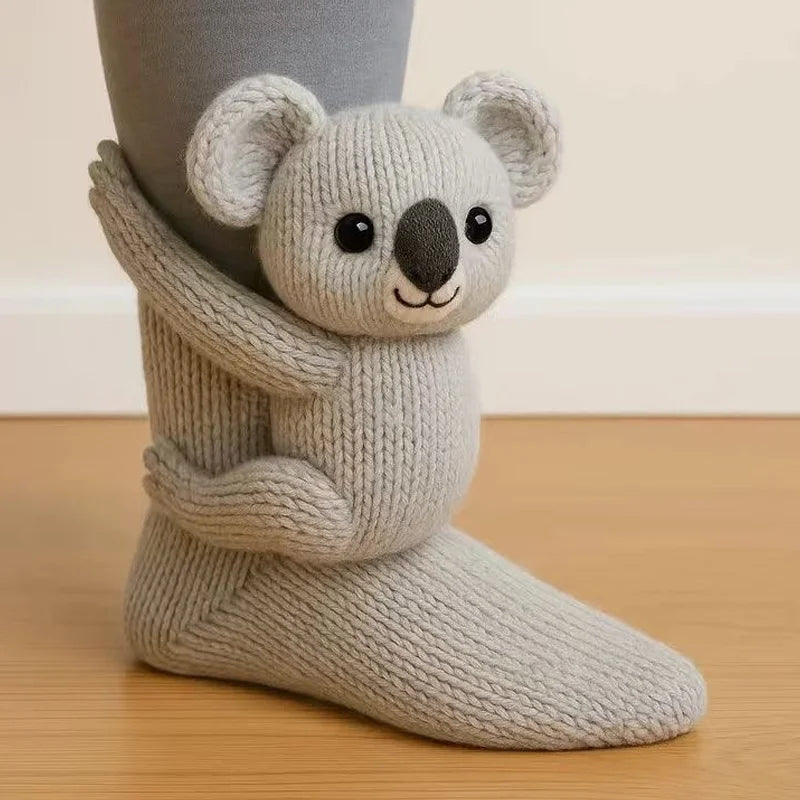 Cute Animal Knit Socks – Cloud-Soft Warmth That Makes Every Winter Moment Cozier