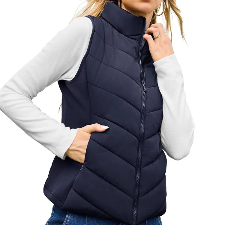 BreezeWear - Stand Collar Puffer Vest
