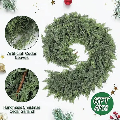 EverCedar Artificial Christmas Garland 🎄✨