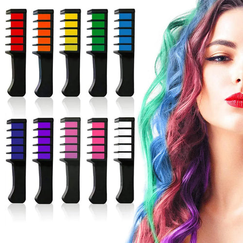 🌈 ChromaSwipe - Hair Chalk Comb Set