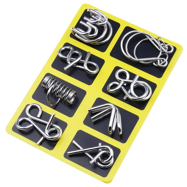 BrainForge 8-in-1 Metal Puzzle Set