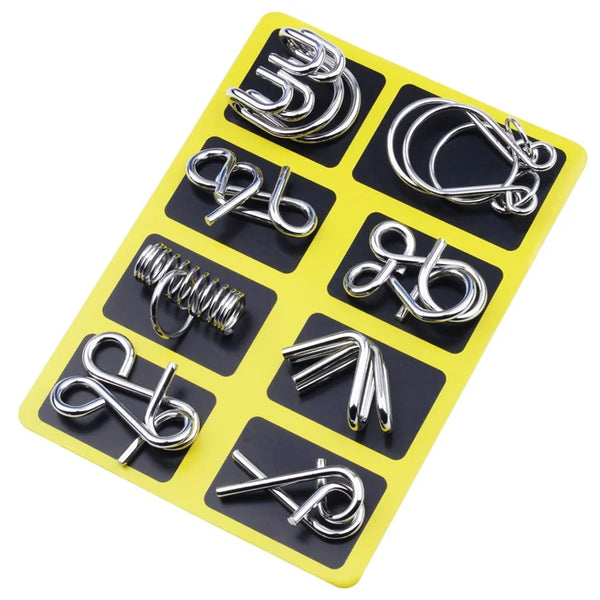 BrainForge 8-in-1 Metal Puzzle Set