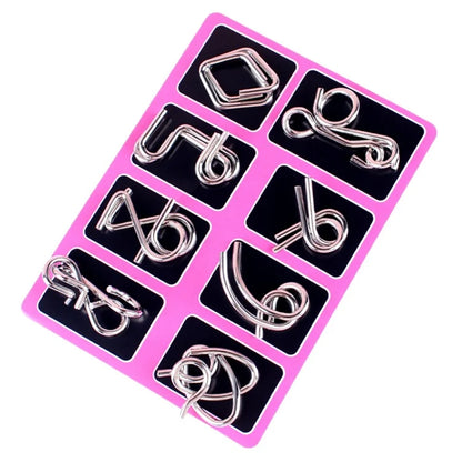 BrainForge 8-in-1 Metal Puzzle Set