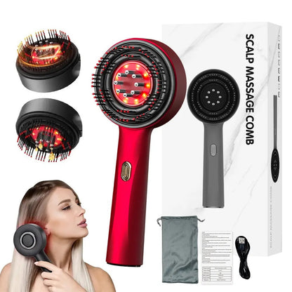 3-in-1 Scalp Massaging Red Light Therapy Brush