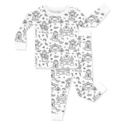 KidCanvas™ Color-In Pajamas for Kids – Creative DIY Sleepwear