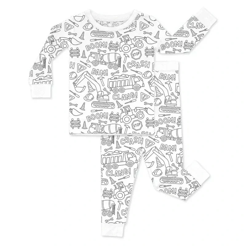 KidCanvas™ Color-In Pajamas for Kids – Creative DIY Sleepwear