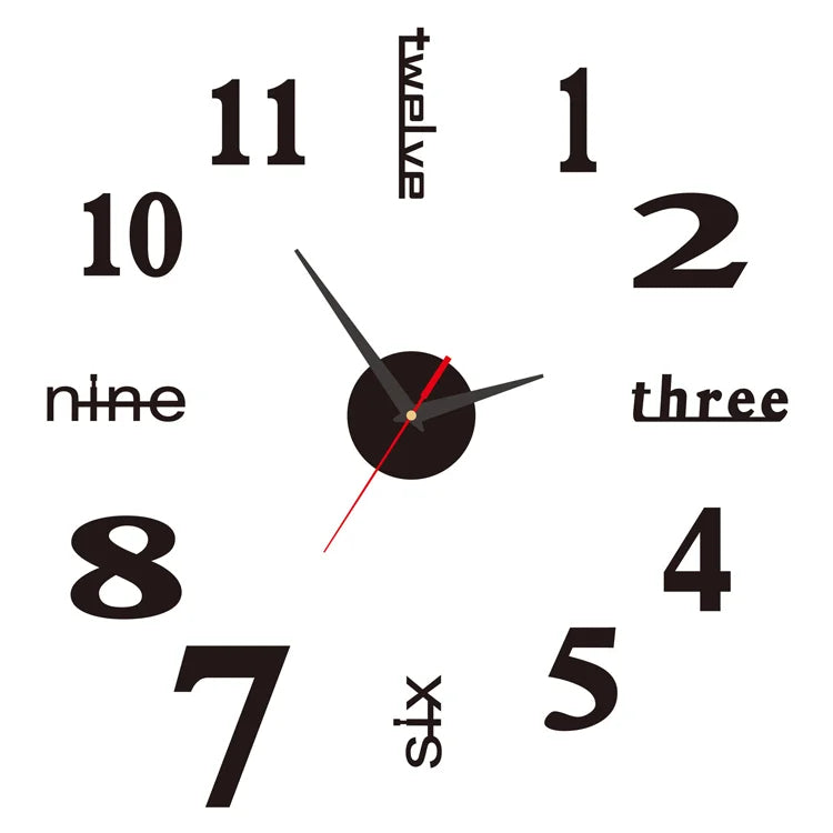 DIY Acrylic Wall Clock