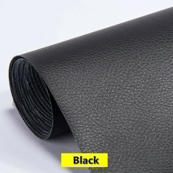 Self-adhesive leather repair patch