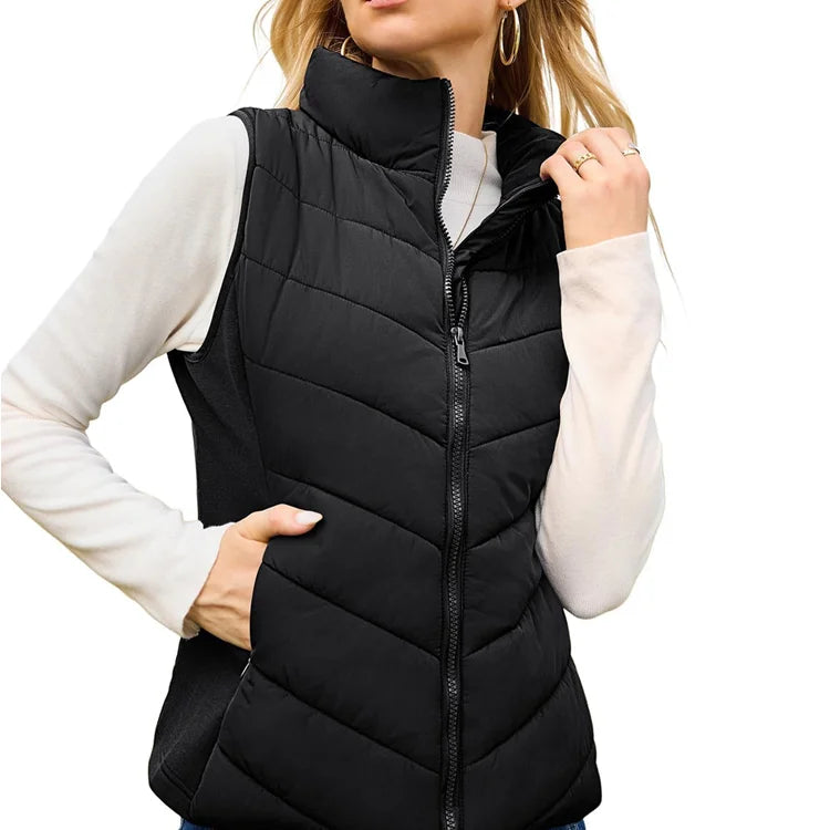 BreezeWear - Stand Collar Puffer Vest