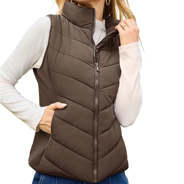 BreezeWear - Stand Collar Puffer Vest