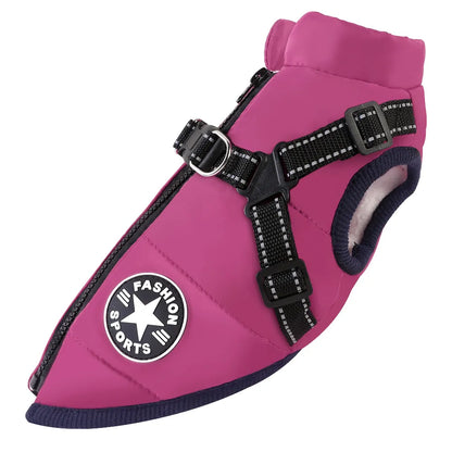 🐾 PawSnooze - Waterproof Dog Jacket with Built-in Harness ❄️